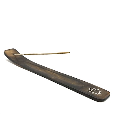 Burnt Wooden Incense Holder